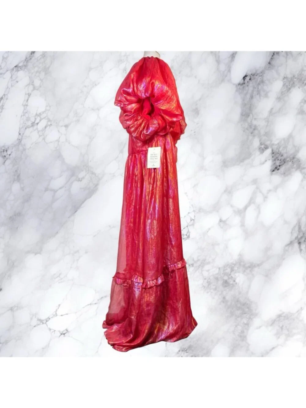 Jessakae Pixie Dress Plus Size in Red Holographic Oil Spill - Picture 9 of 12